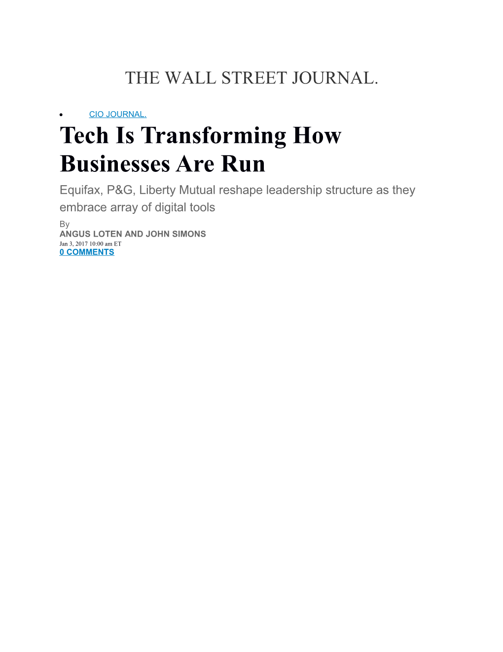 Tech Is Transforming How Businesses Are Run