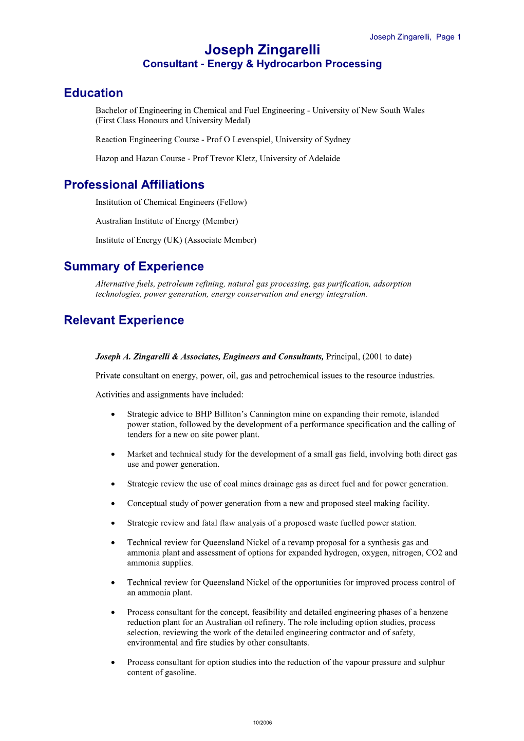 Resume - Suitable for Both B/W and Colour