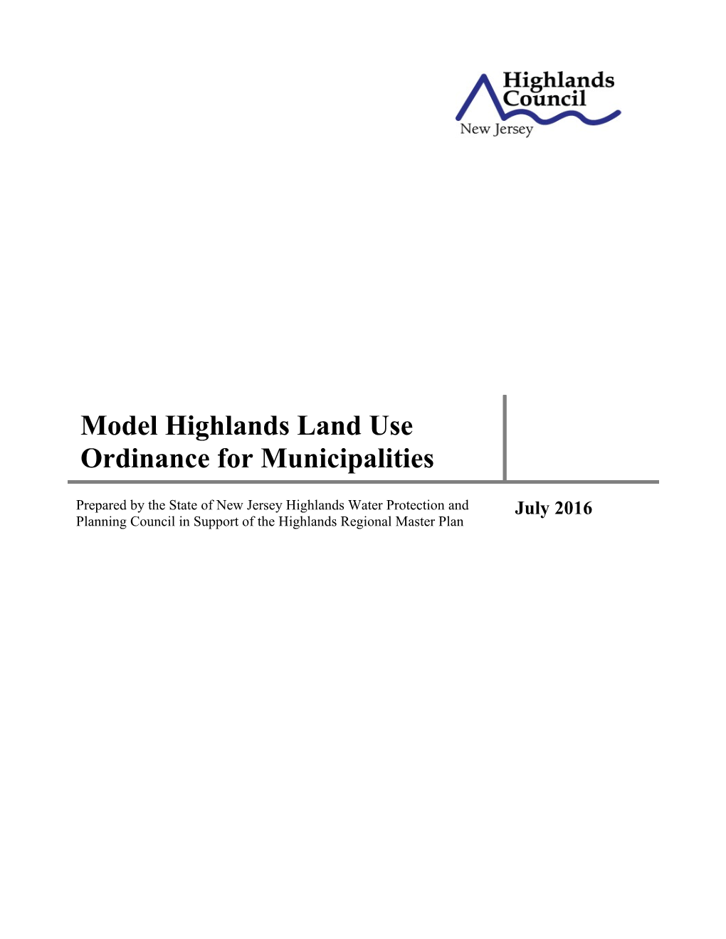 A Supplement to the Land Use Ordinances Of s1