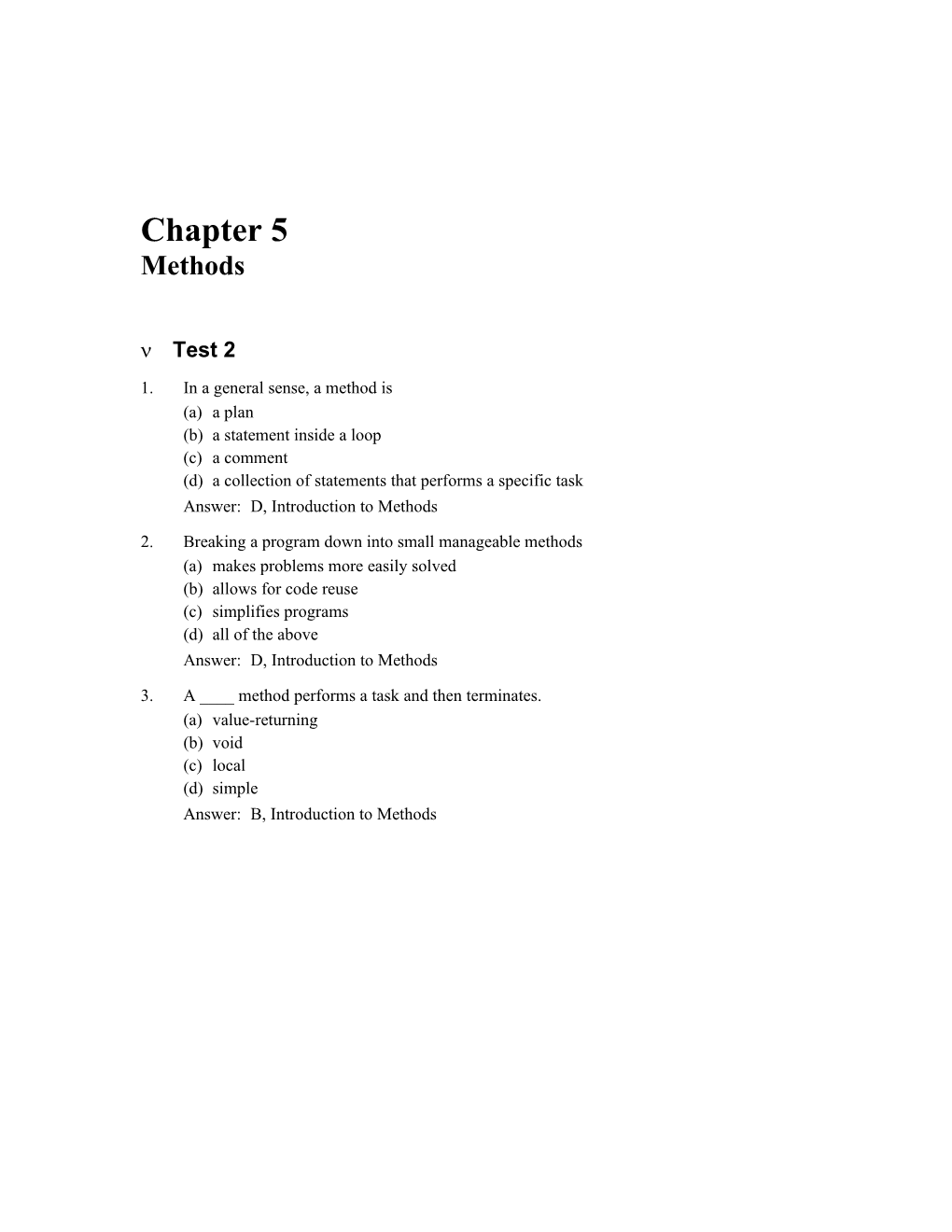 Chapter 5 Methods 1