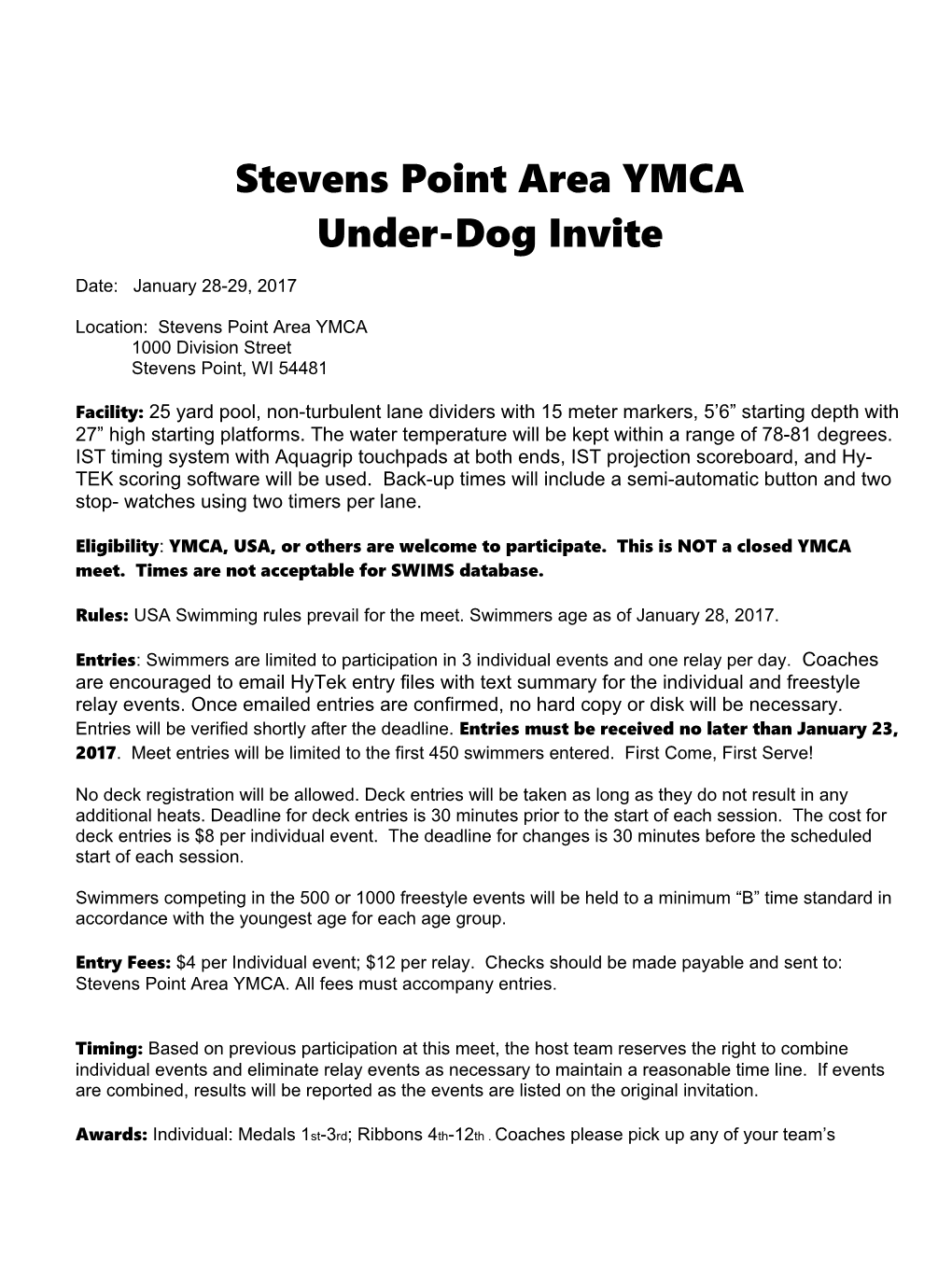 Stevens Point Area YMCA