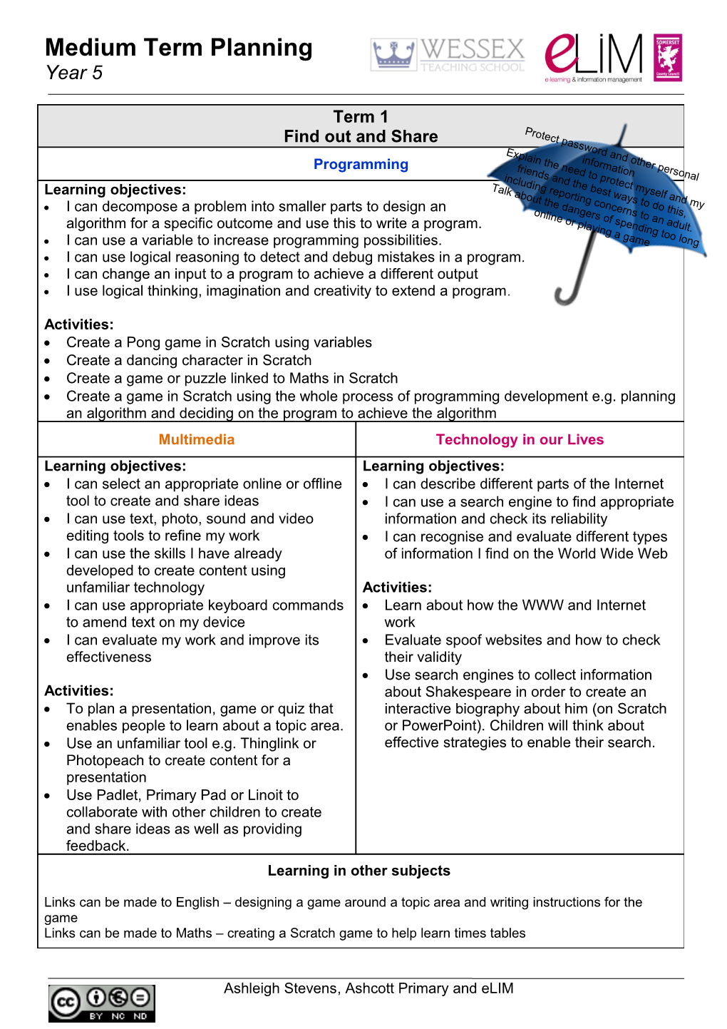 Computing Plan Yr 5 Medium Term 3