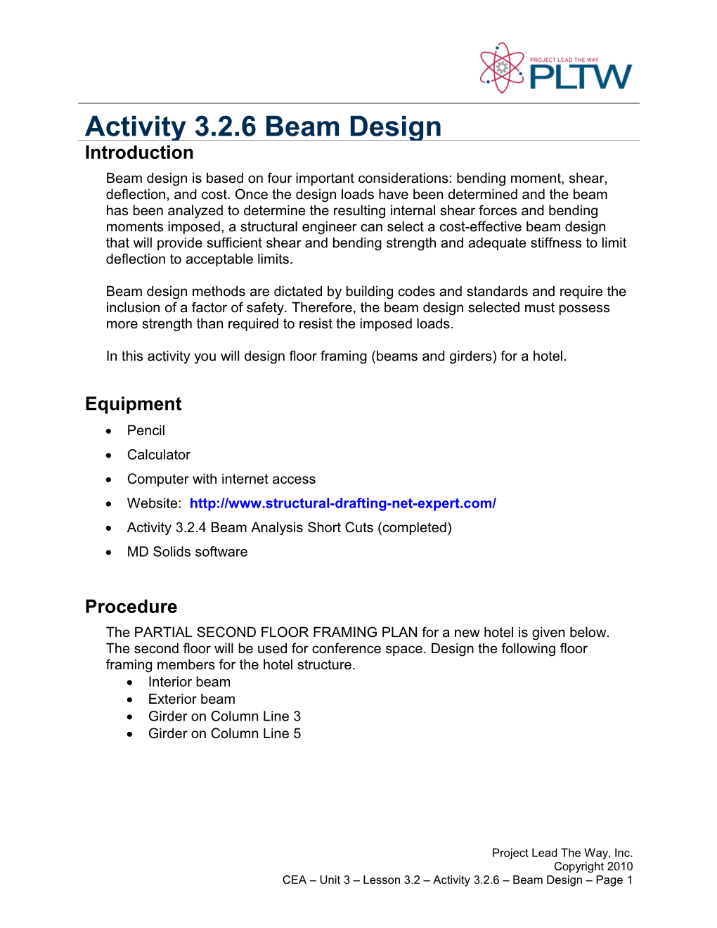 Activity 3.2.6 - Beam Design