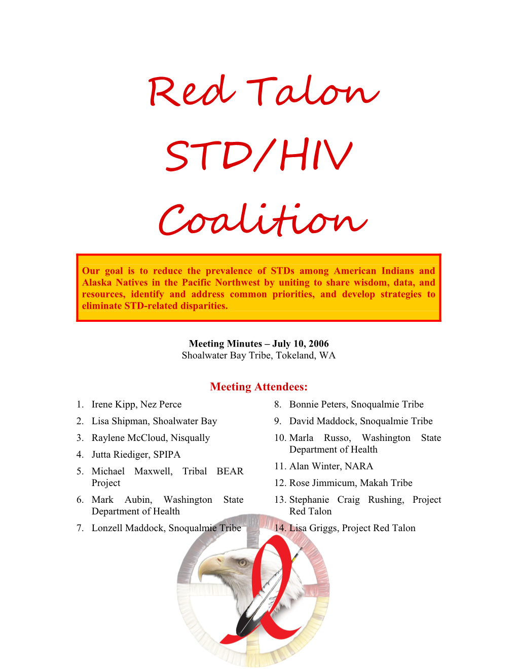 Red Talon STD/HIV Coalition