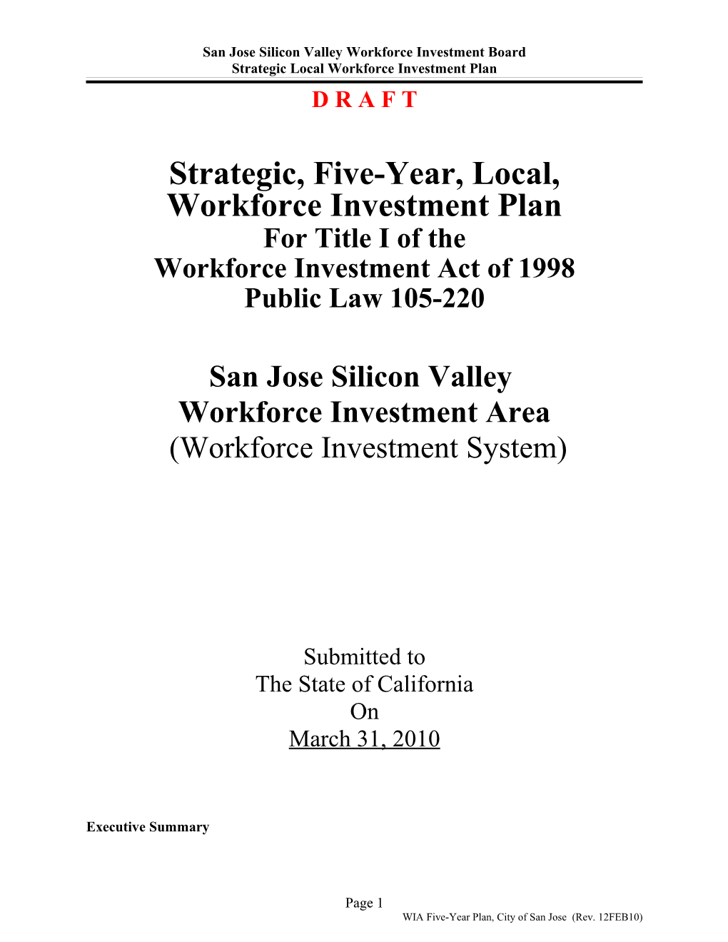 San Jose Silicon Valley Workforce Investment Board