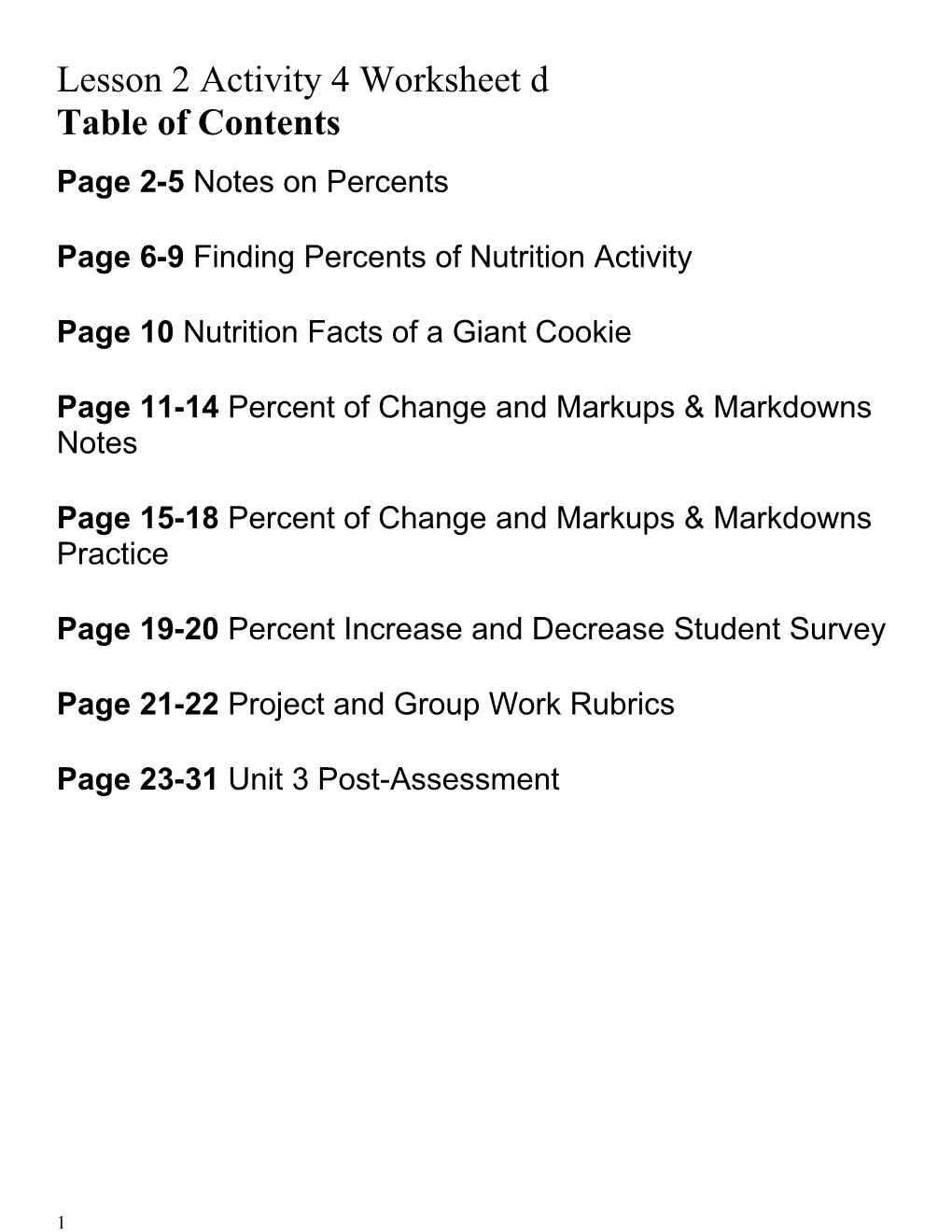 Lesson 2 Activity 4 Worksheet D