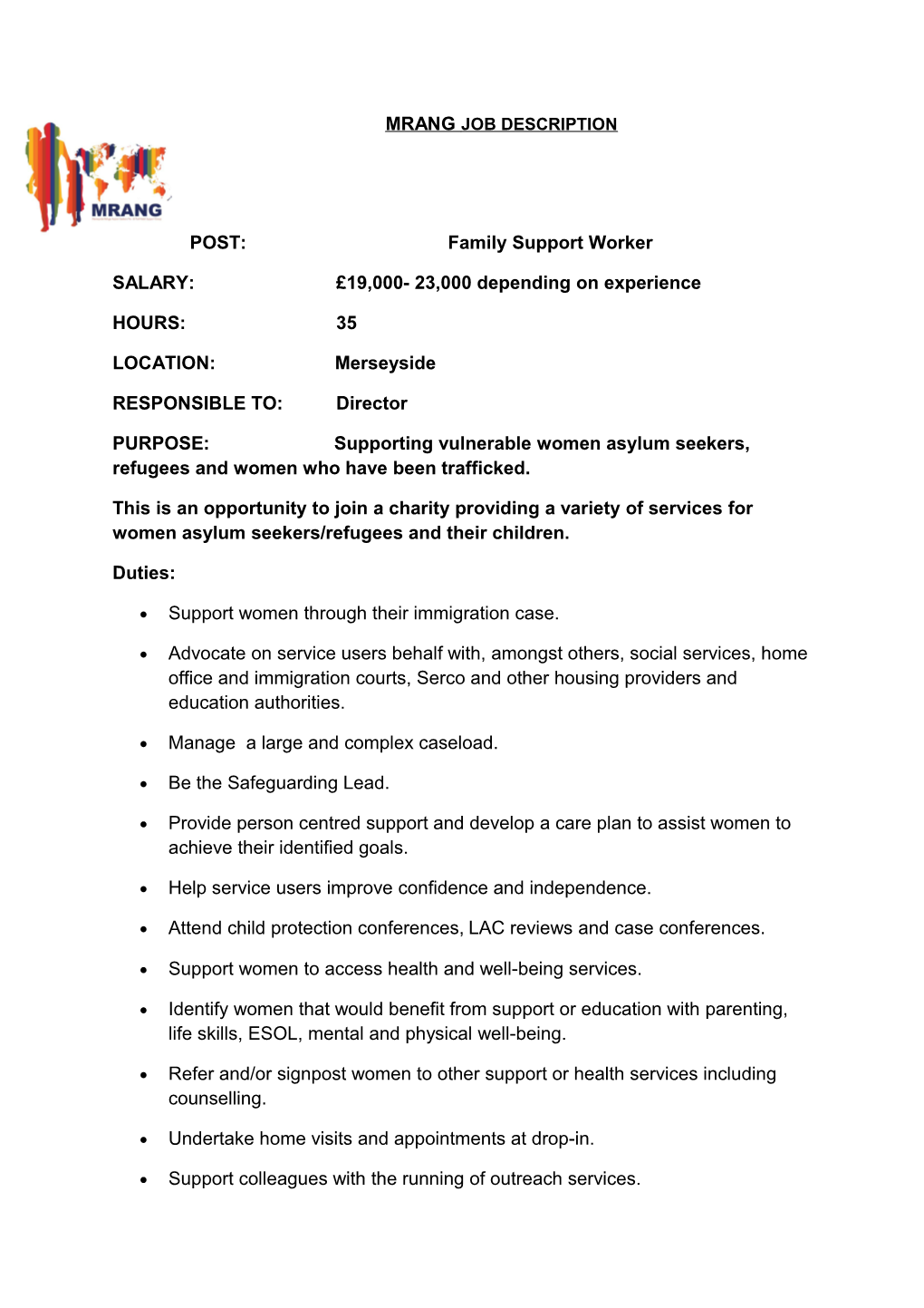 POST:Family Support Worker