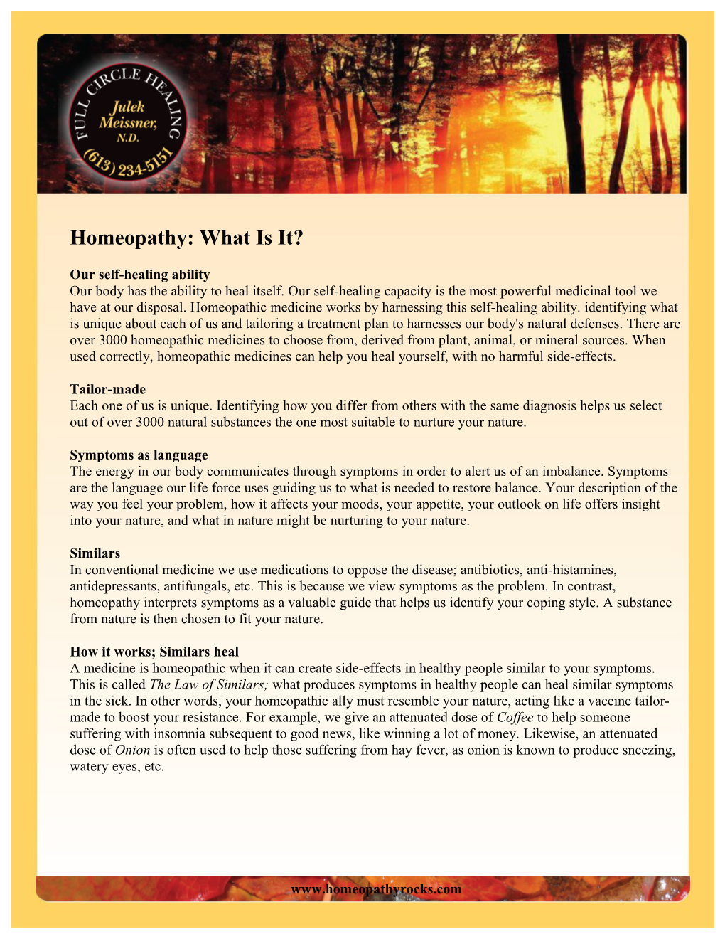 Homeopathy: What Is It?