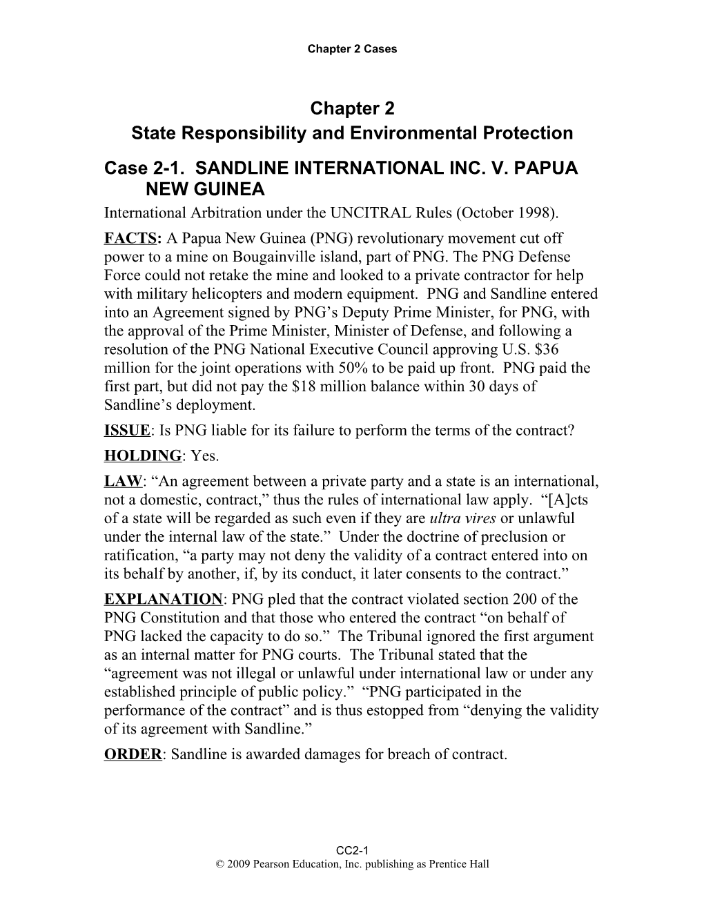 State Responsibility and Environmental Protection