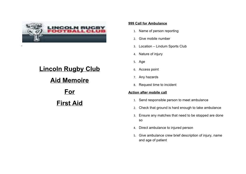 Lincoln Rugby Club
