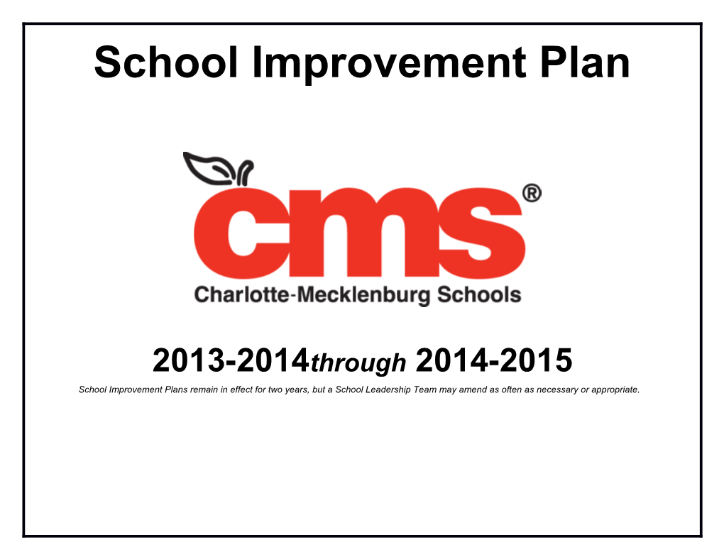 Allenbrook School Improvement Plan