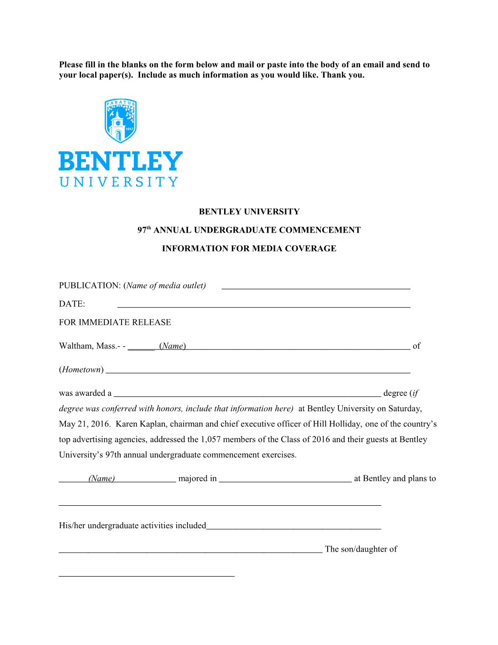 Bentley University