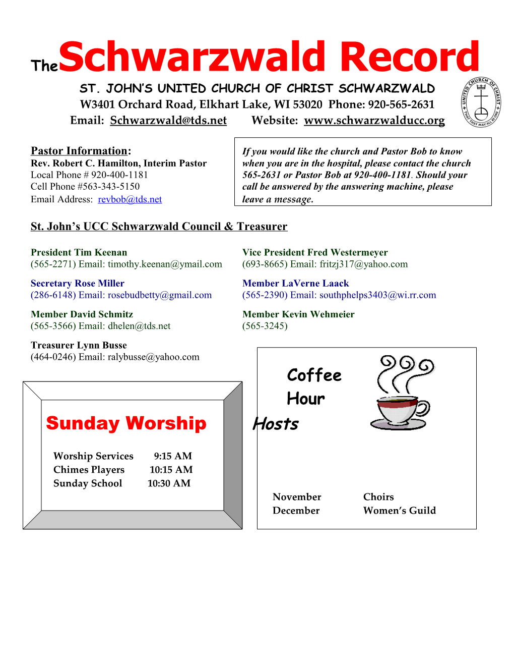 St. John S United Church of Christ Schwarzwald