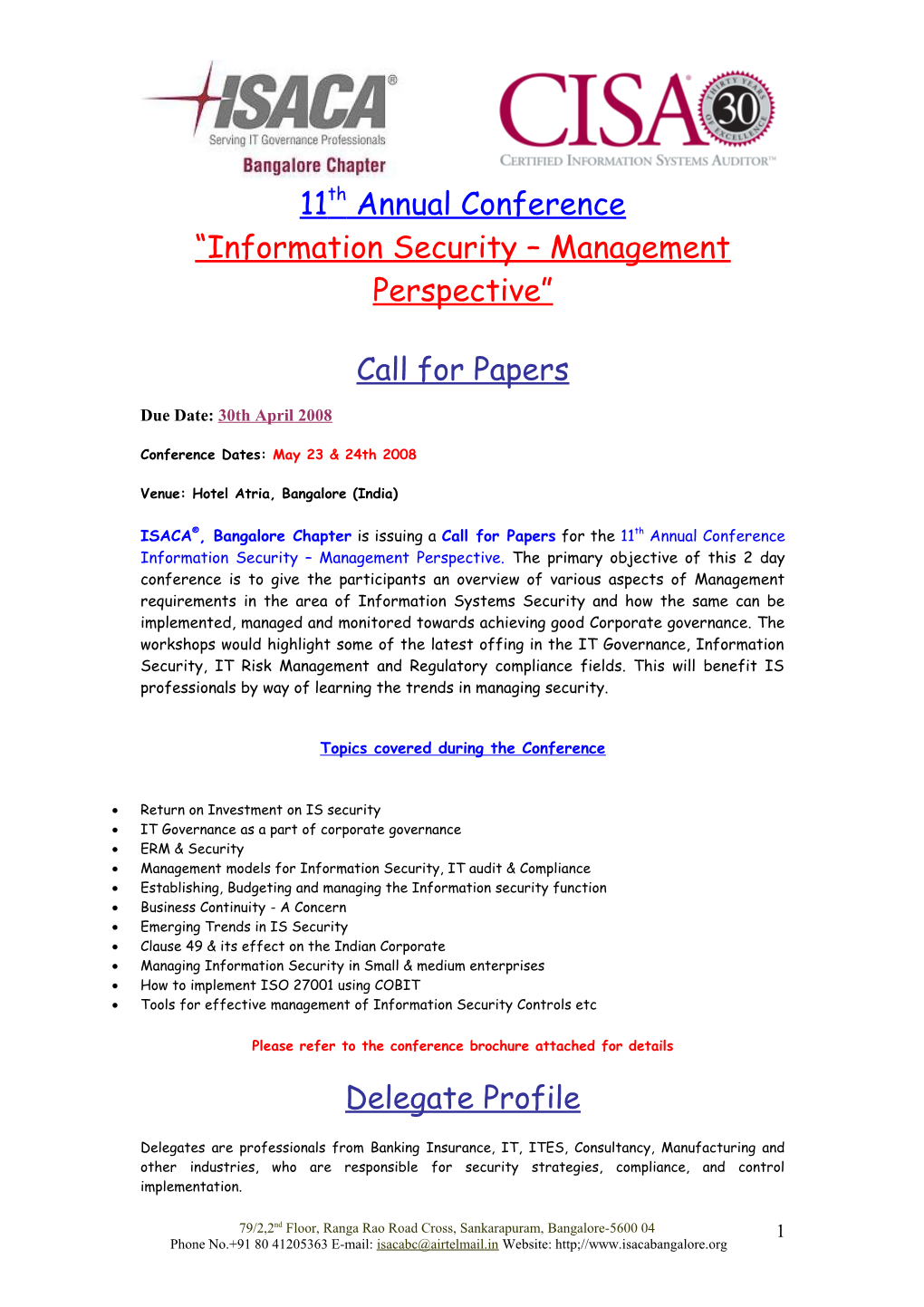 Information Security Management Perspective