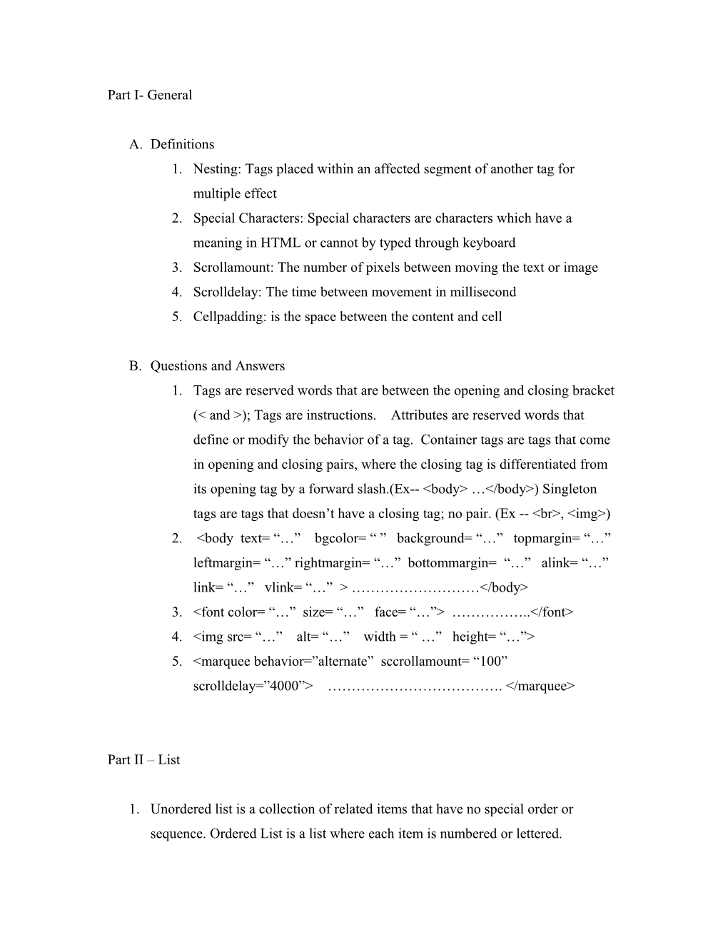 1. Nesting: Tags Placed Within an Affected Segment of Another Tag for Multiple Effect