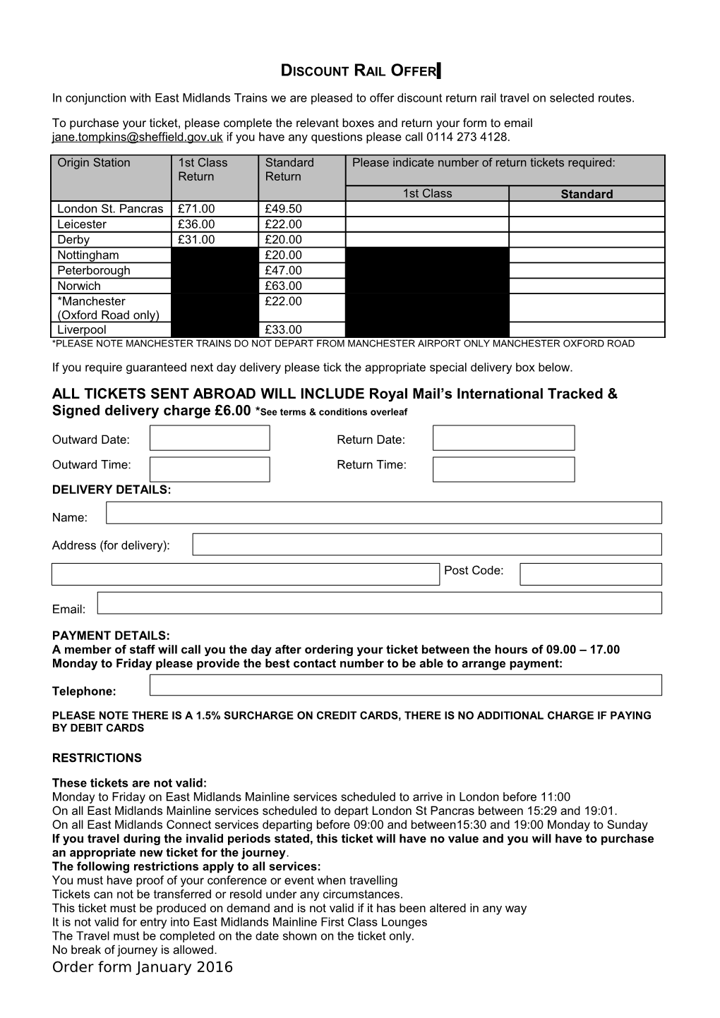 Midland Mainline Travel from London Or Leicester