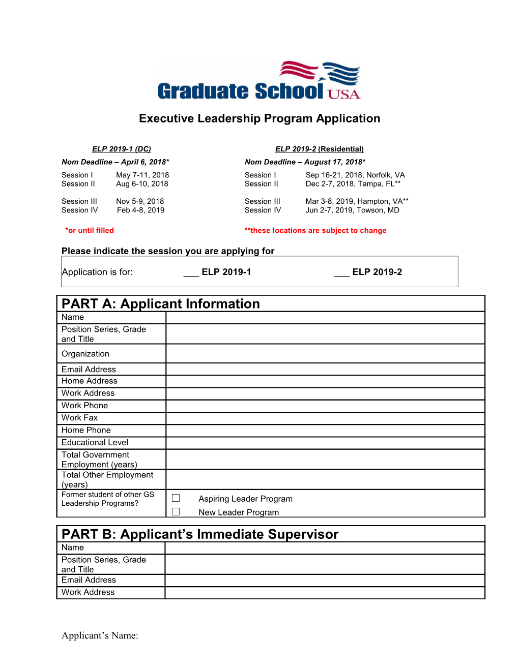 Executive Potential Program Application s1