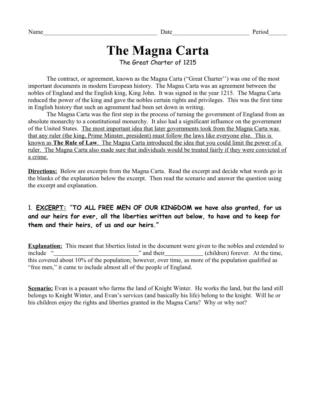 The Magna Carta s1
