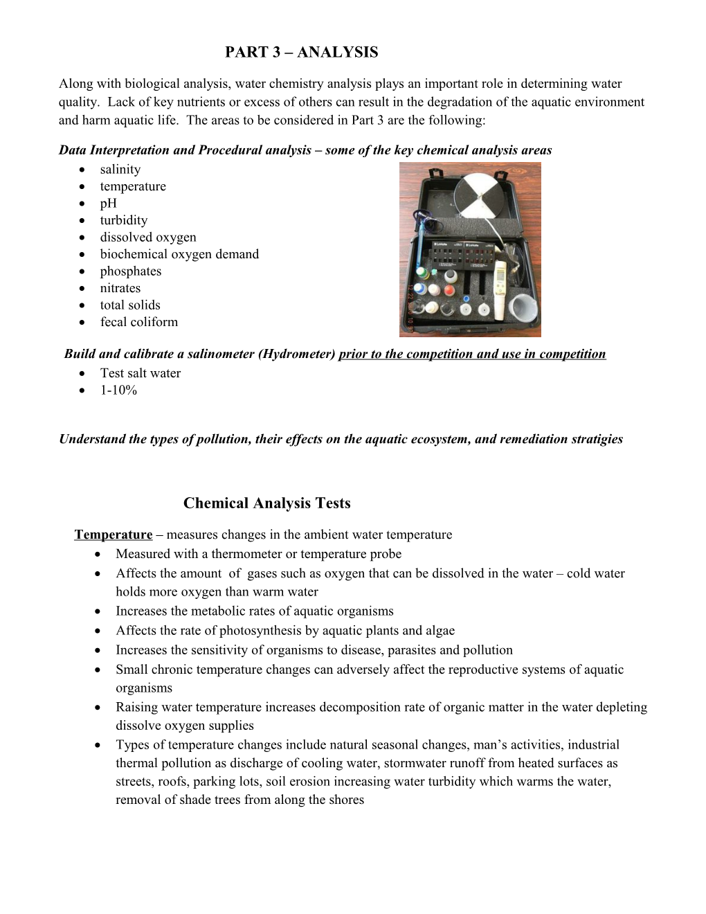 Data Interpretation and Procedural Analysis Some of the Key Chemical Analysis Areas