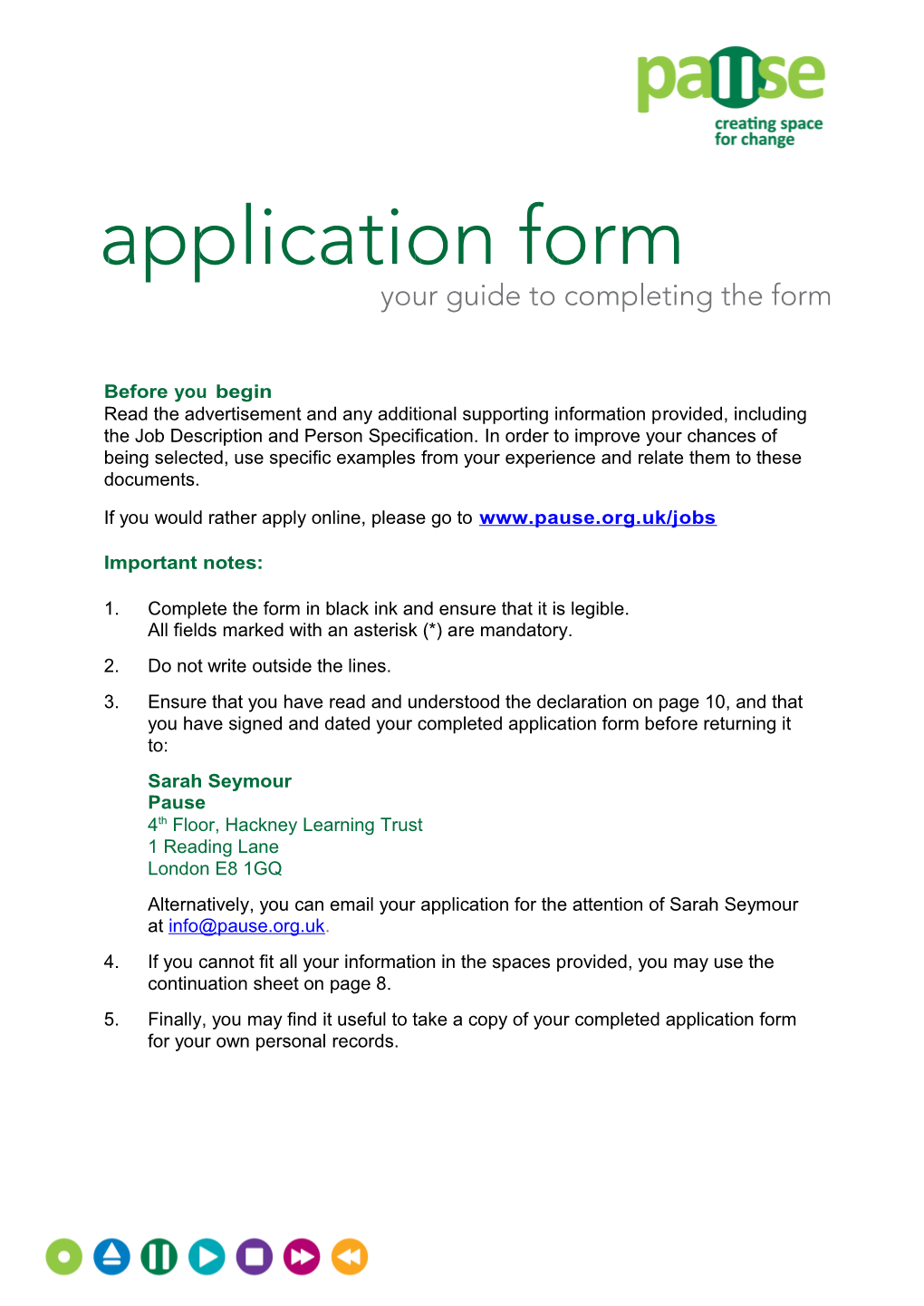 Application Form (Trust - Support Staff)