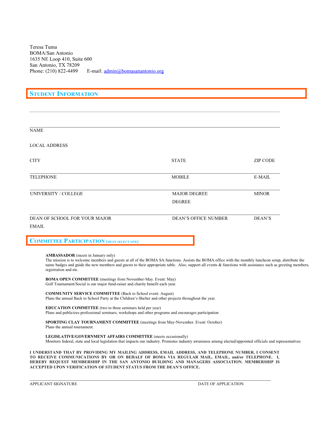 Mem Application 2003 (Page 1)