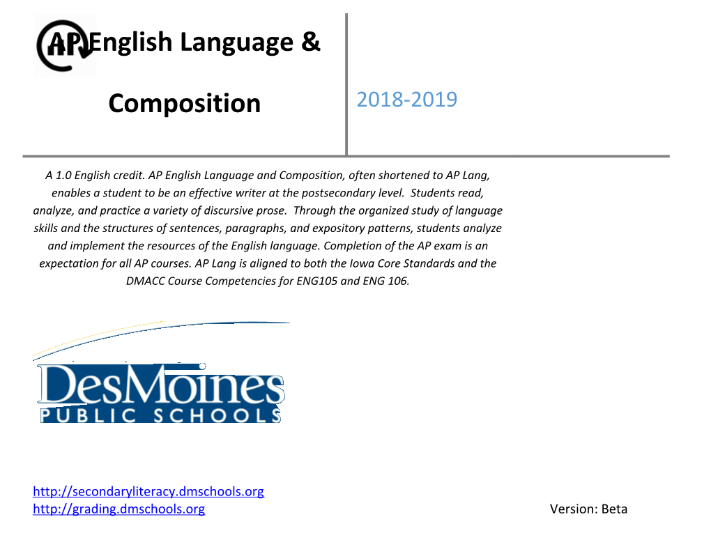 AP English Language & Composition