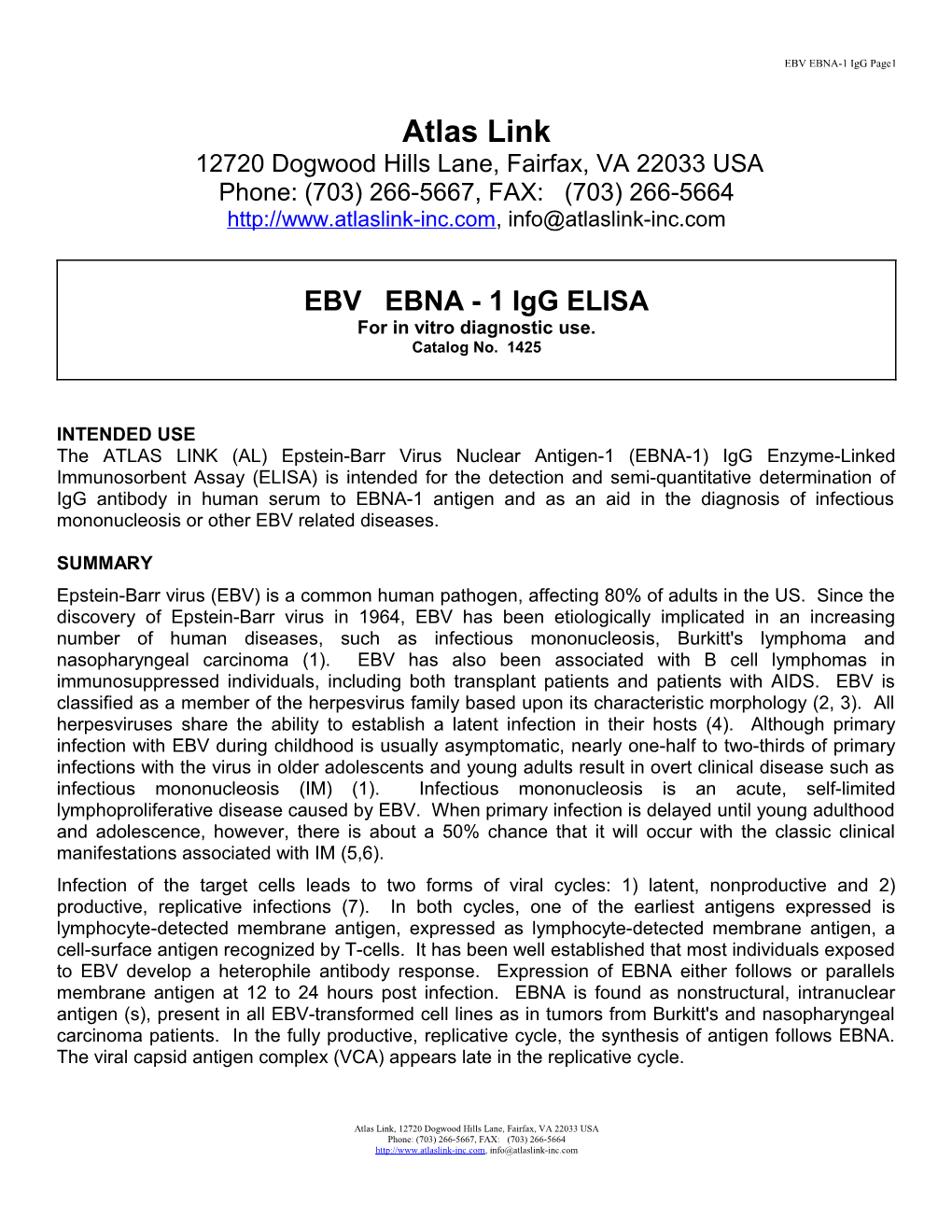 EBNA -1 TMB-Rev A