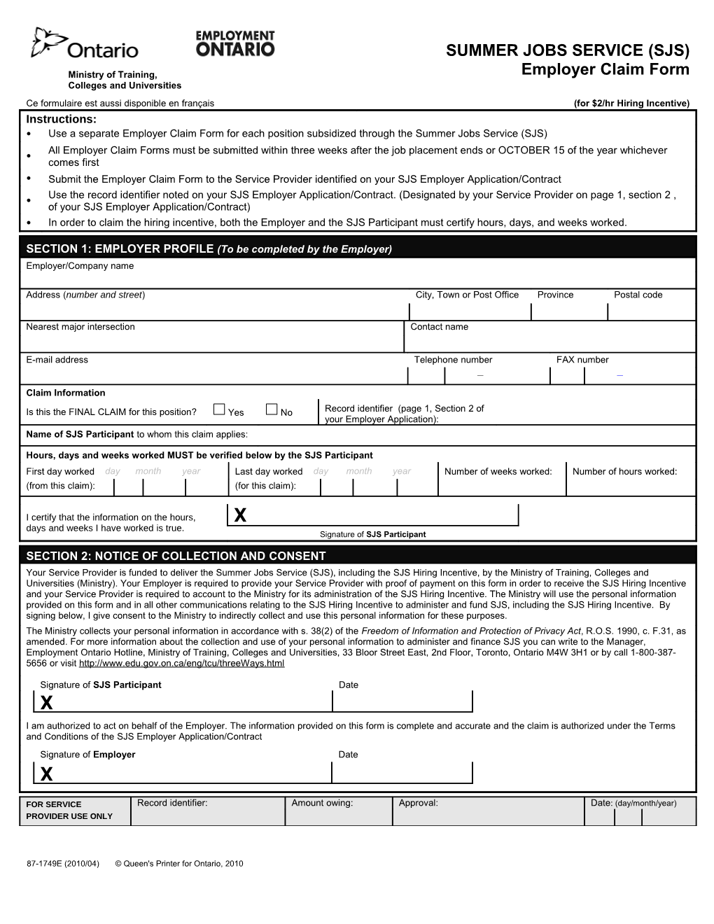 87-1749E-SJS-Employer Claim Form