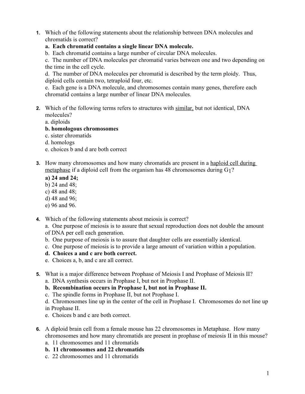 Practice Exam 3, Biology 211, Sections 1 and 4, Fall, 2007