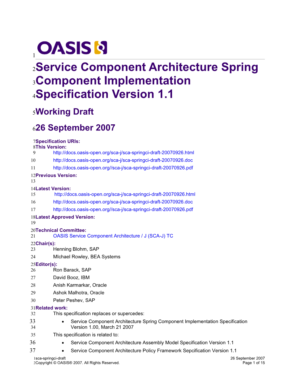 OASIS Specification Template s5