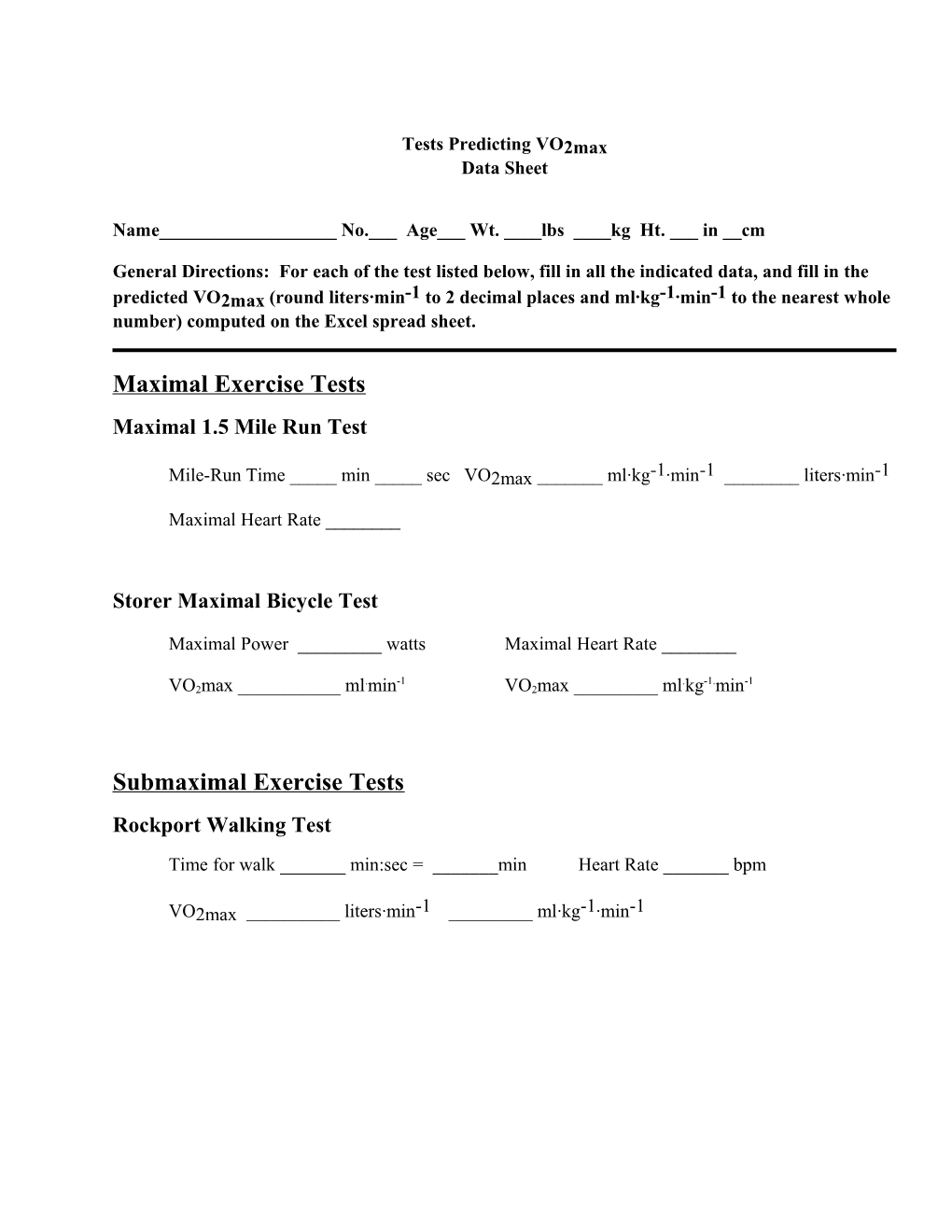 Cardioresp Data Sheet