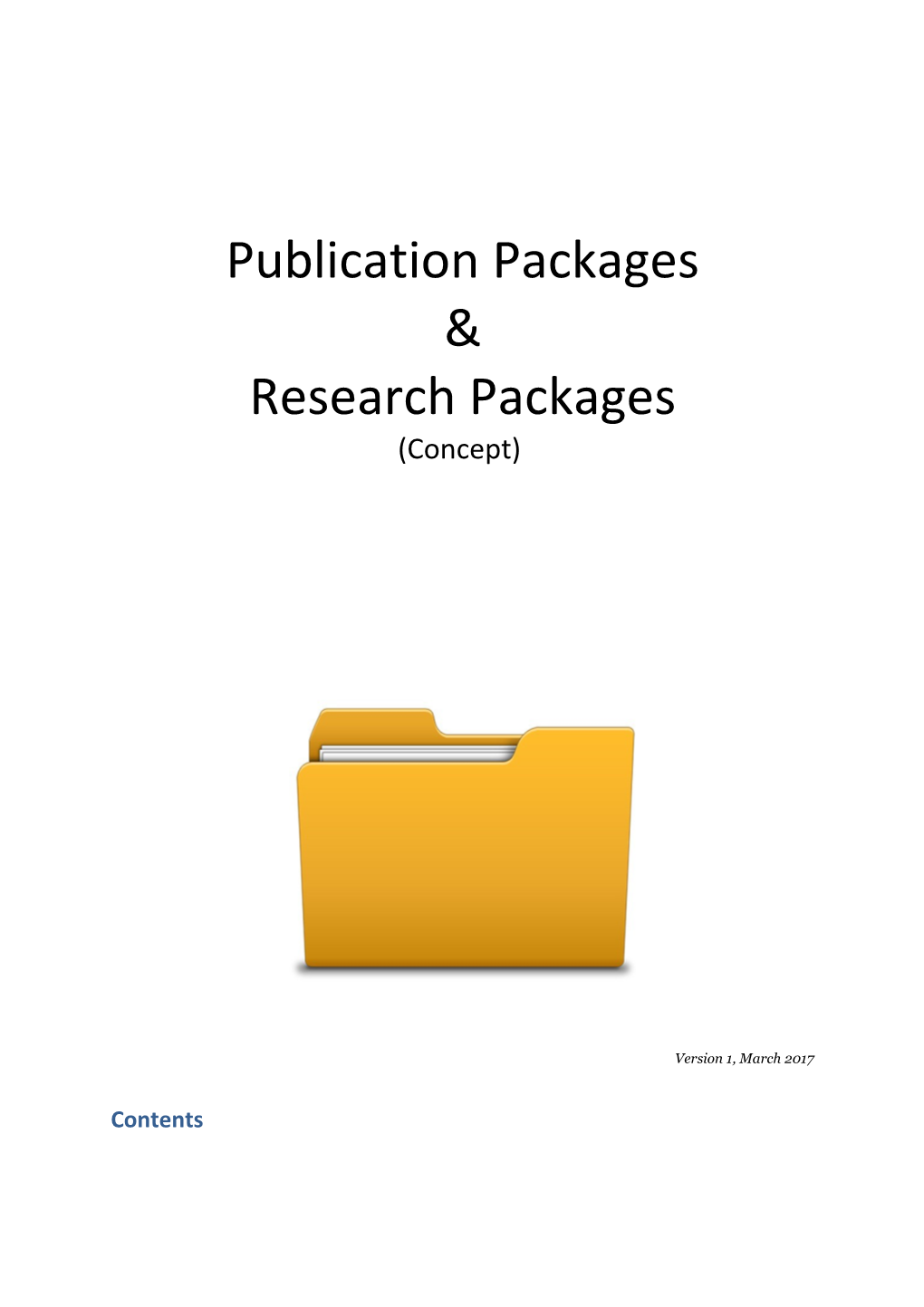 1 Publication and Research Packages: a Good Scientific Practice 3