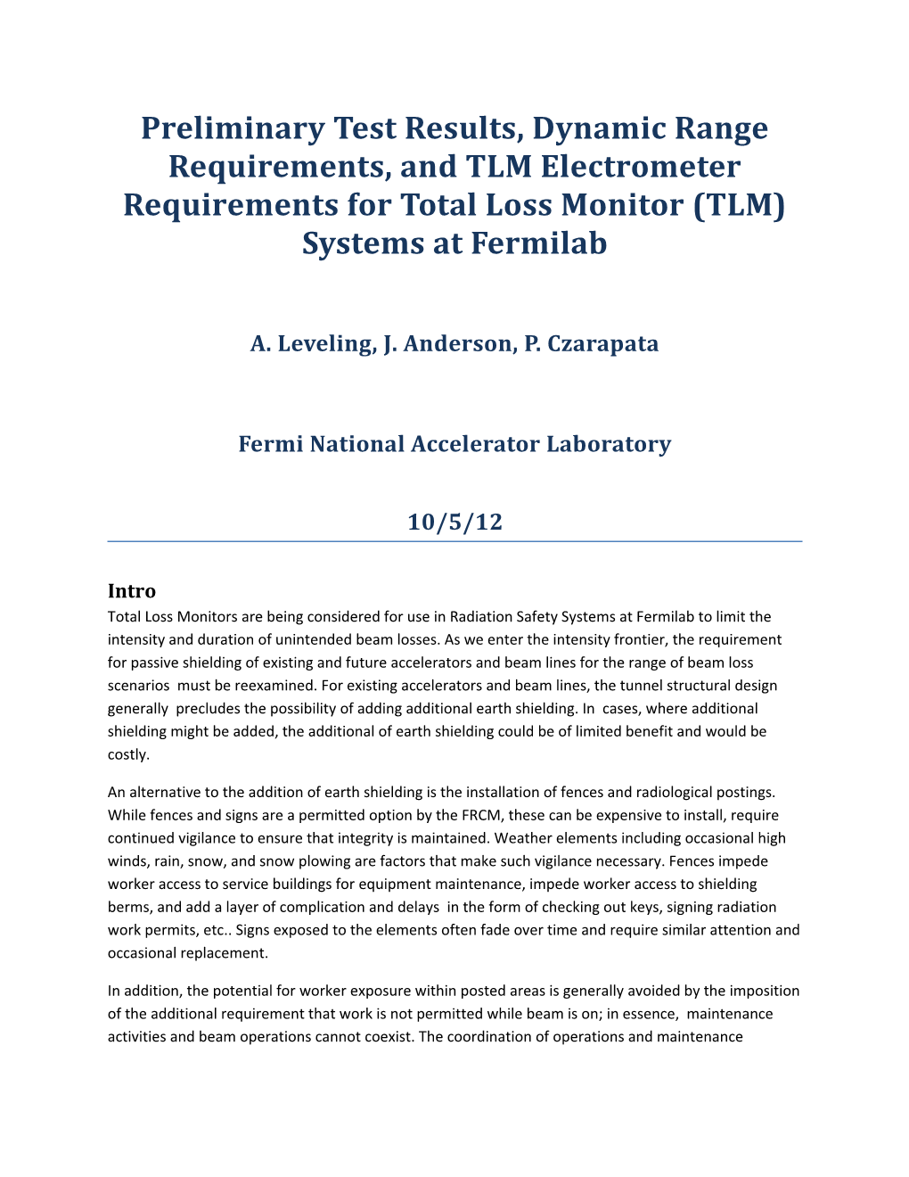 Fermi National Accelerator Laboratory s1