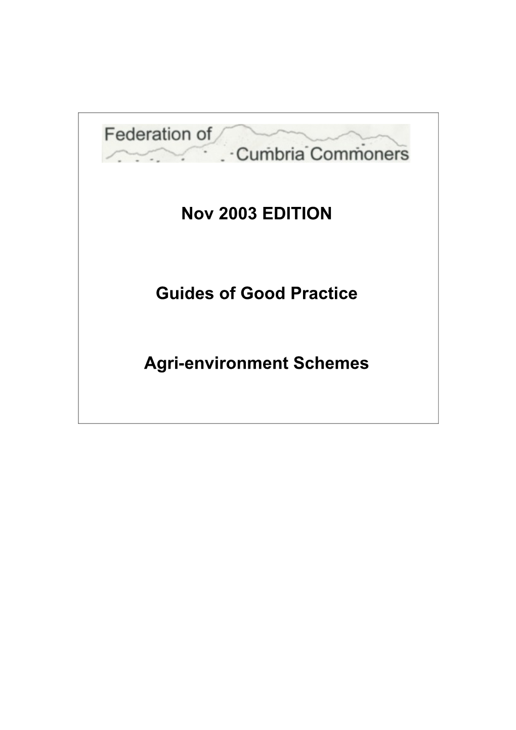 Guides of Good Practice