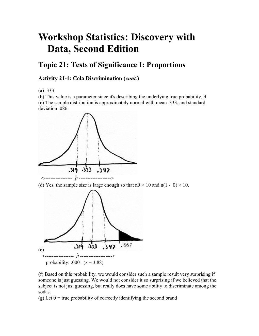 Workshop Statistics: Discovery with Data, Second Edition