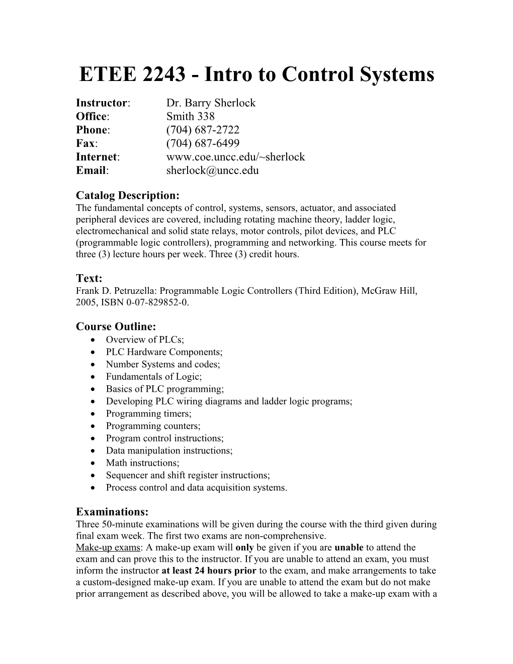 ELET 3211 Active Networks I