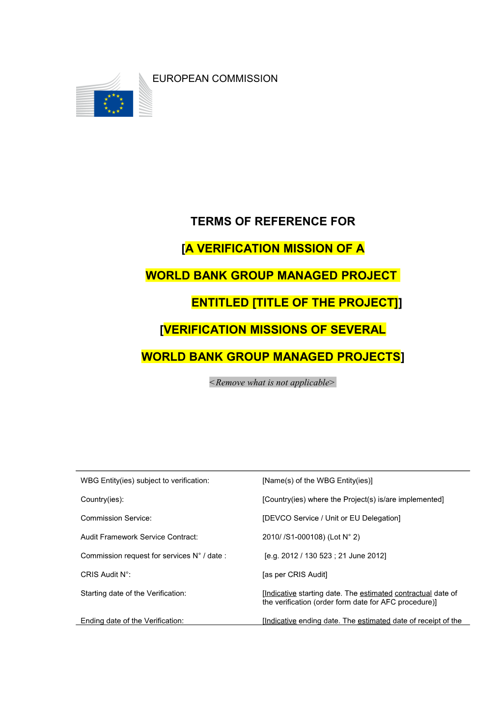 Internal Audit Service of the European Commission