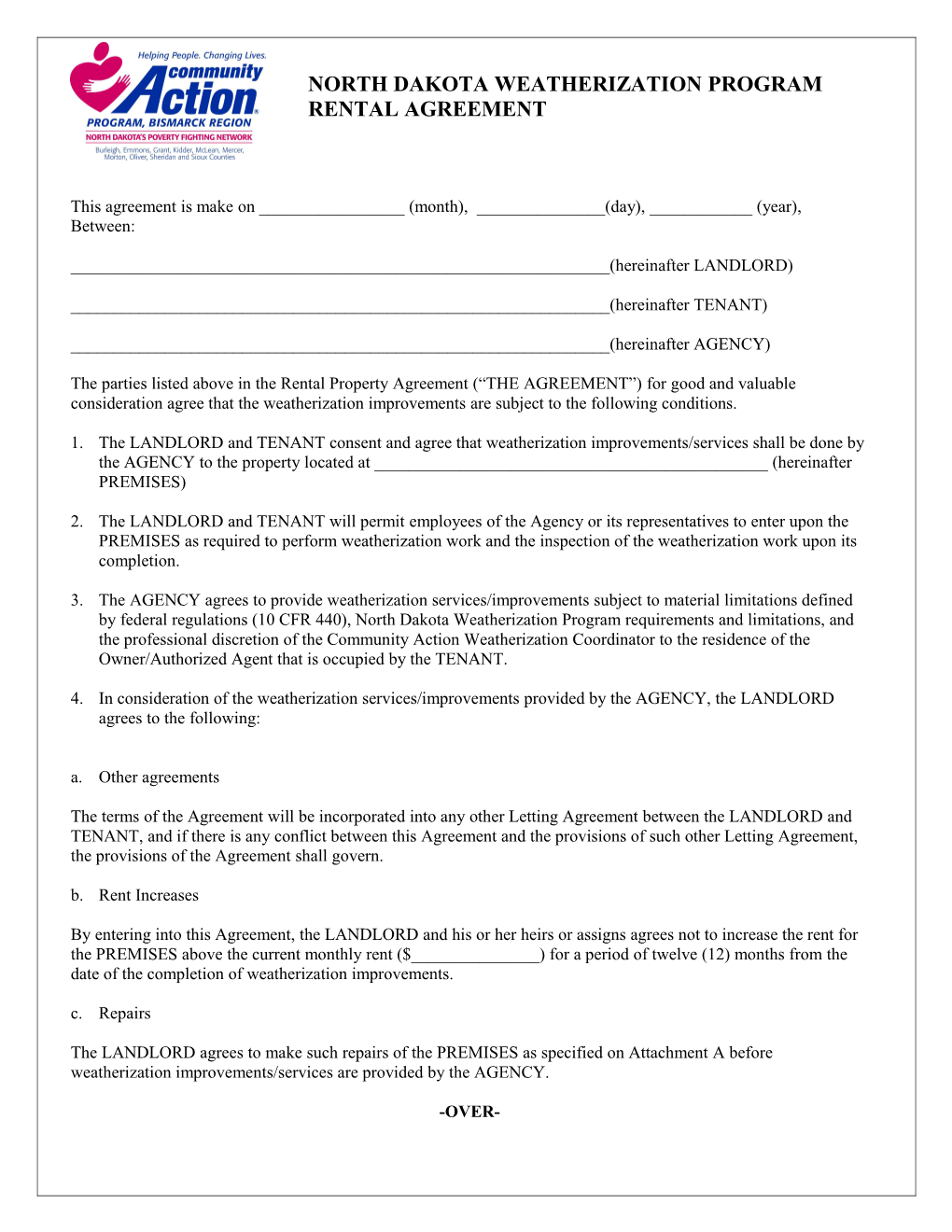 North Dakota Weatherization Program