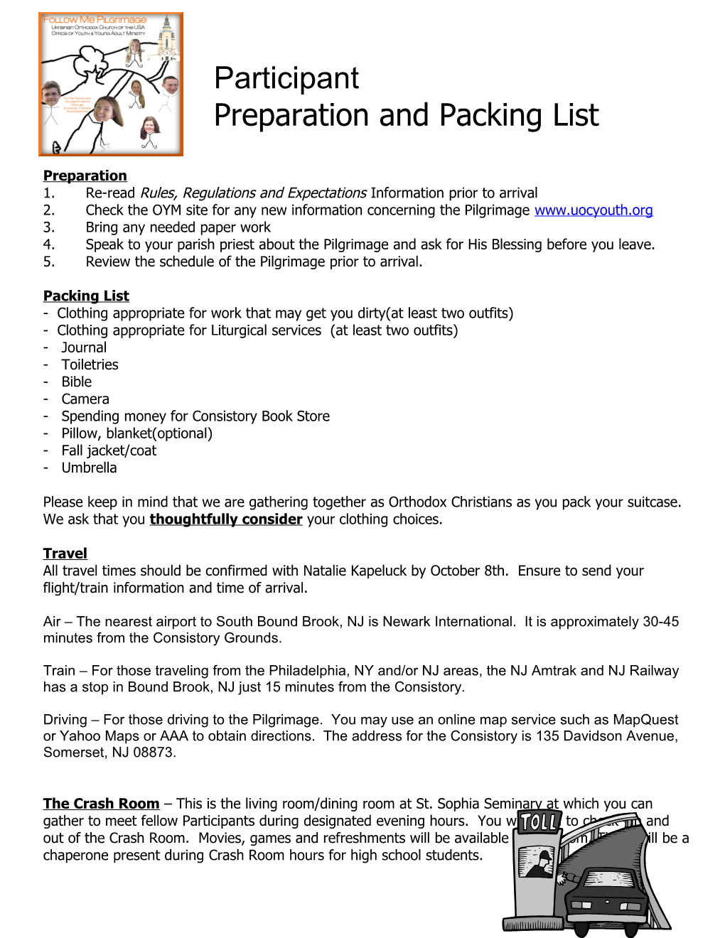 Preparation and Packing List
