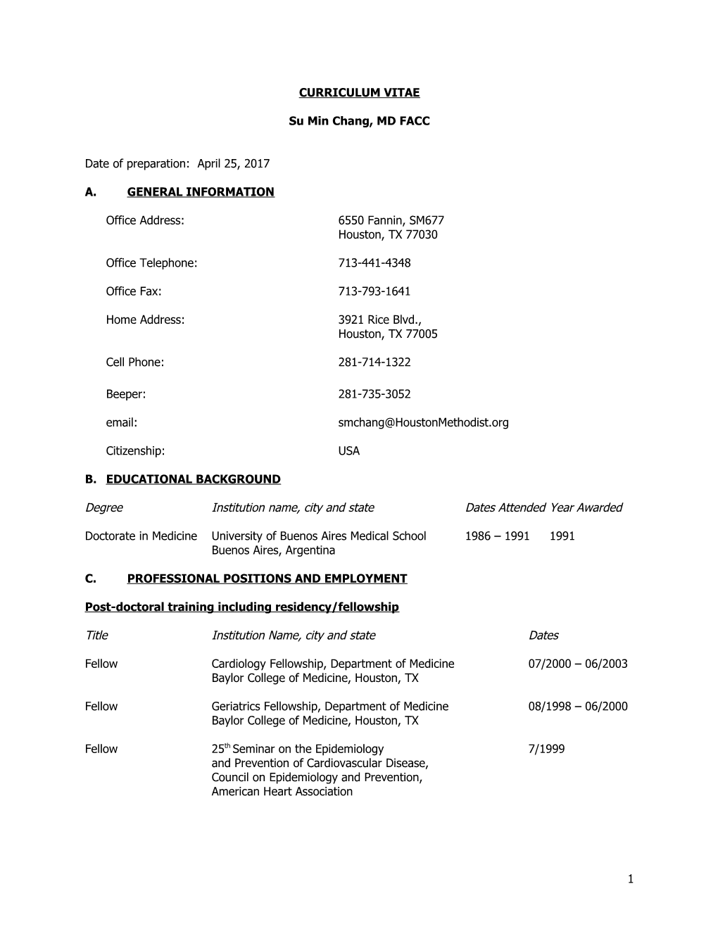 Curriculum Vitae s159