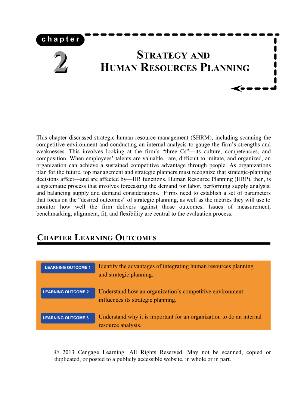 Strategy and Human Resources Planning