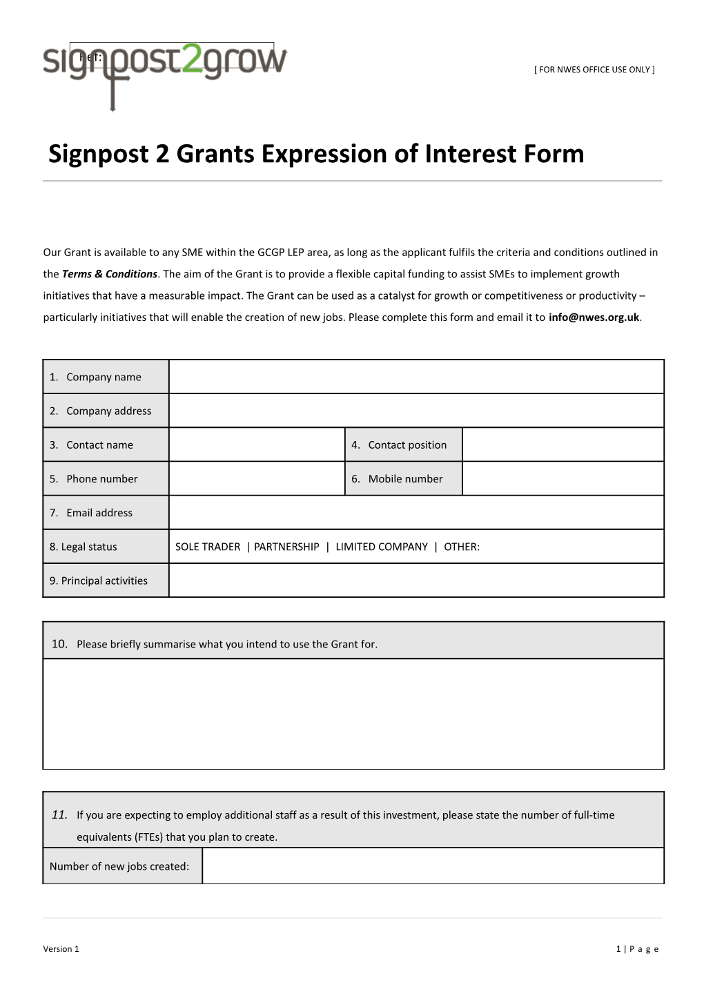 Investment / Support Proposal for REV-ACTIVE