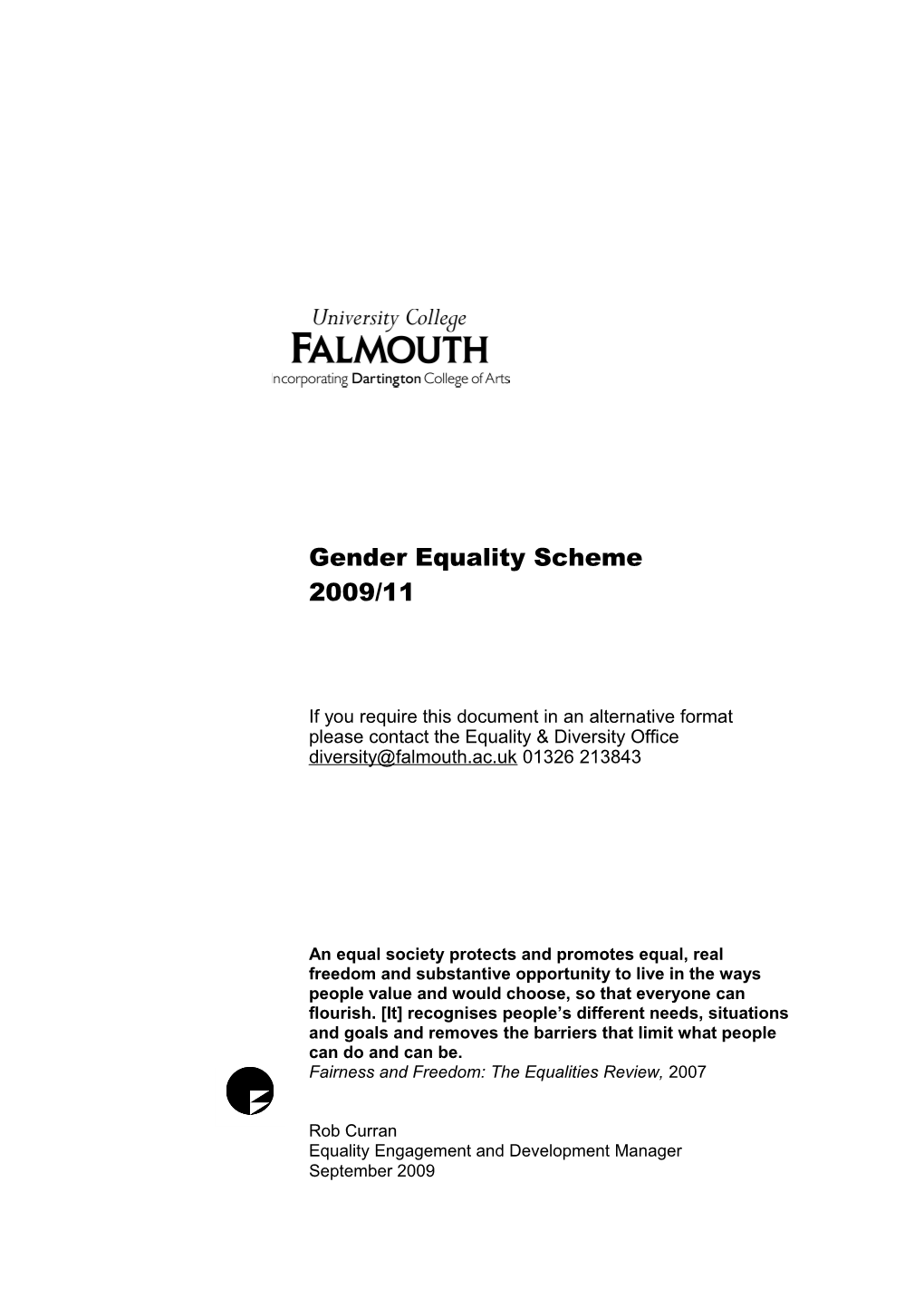 Gender Equality Scheme