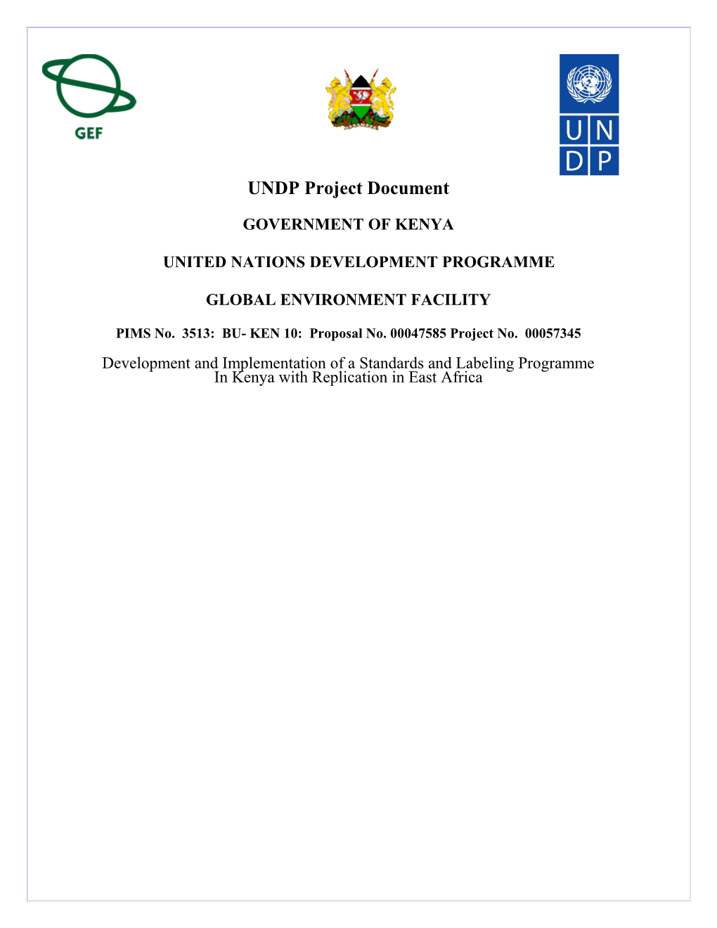 UNDP Project Document s3