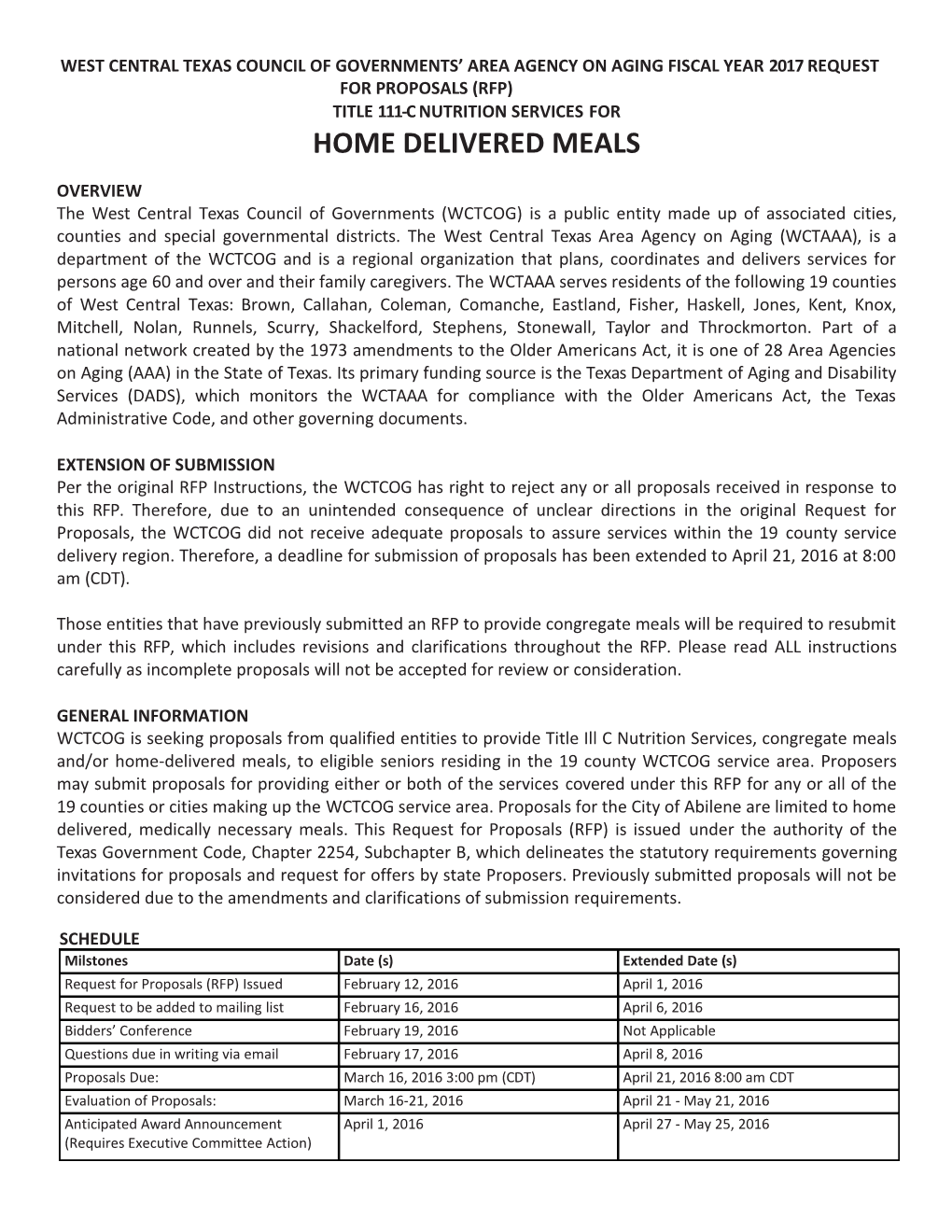 Title 111-C Nutrition Services For