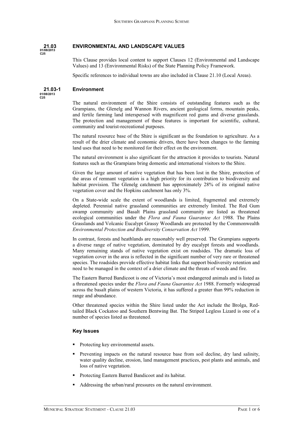 Southern Grampians Planning Scheme