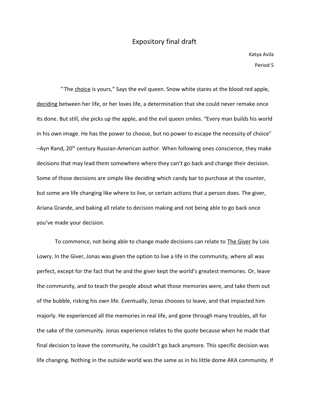 Expository Final Draft