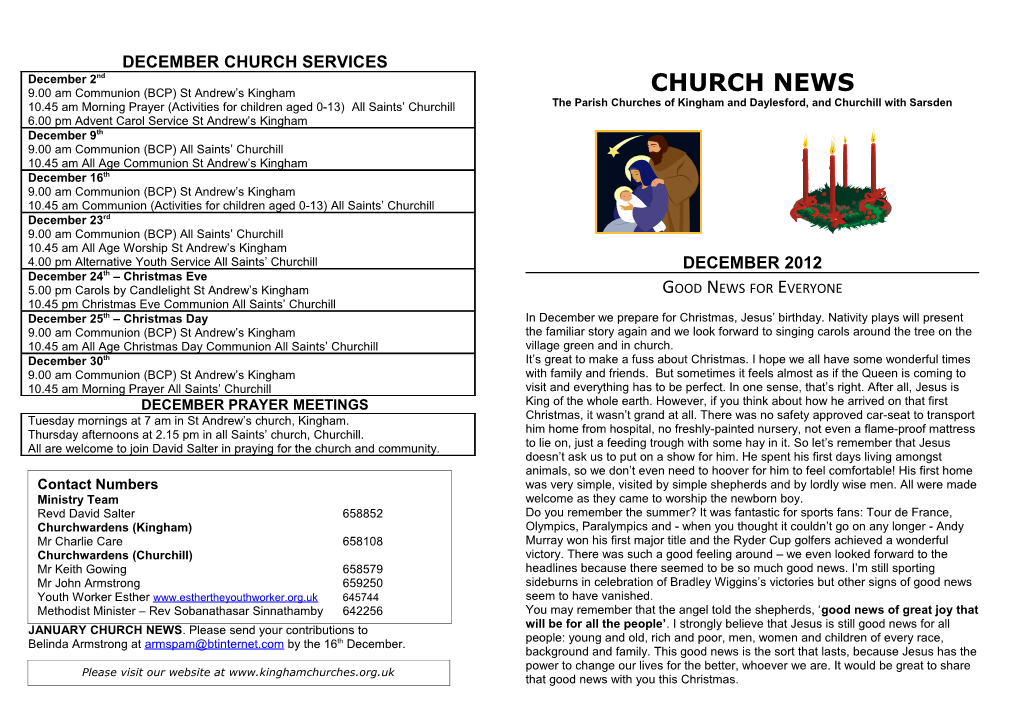 The Parish Churches of Kingham and Daylesford, and Churchill with Sarsden s1