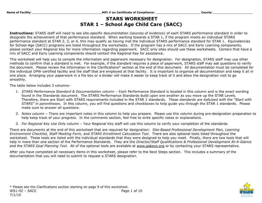 SS1-02 STAR 1 Worksheet - Centers