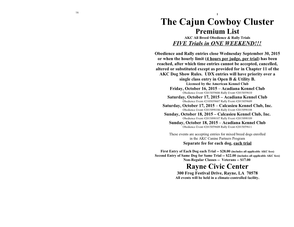 The Cajun Cowboy Cluster